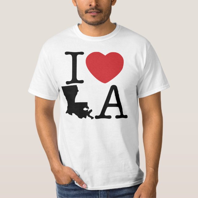 T-shirt I LA de coeur (Devant)