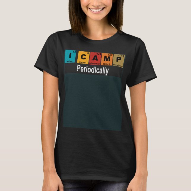 T-shirt I Lager Périodique Camping Science (Devant)