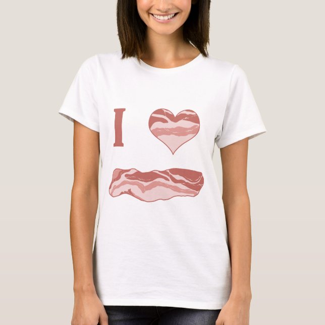 T-shirt I lard de coeur (Devant)