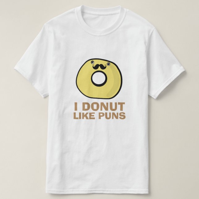 T-shirt I le beignet aiment des calembours (Design devant)