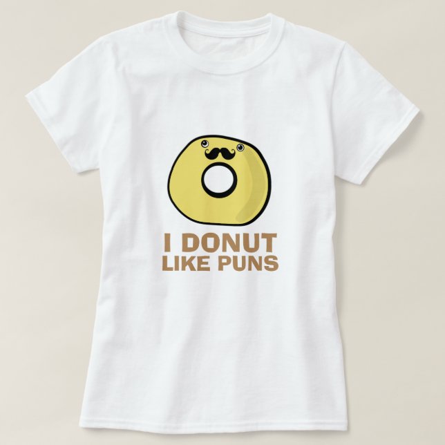 T-shirt I le beignet aiment des calembours (Design devant)