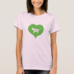 T-shirt I le coeur effraye la pièce en t