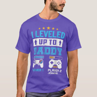 T-shirt I Leveled Up To Daddy 2023 Funny Soon To Be Dad 20