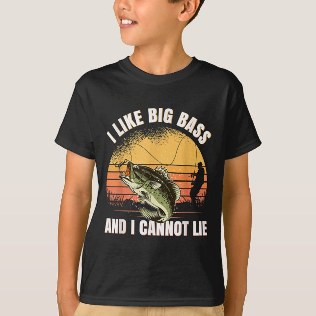 T-shirt I Like Big B And I Cannot Lie Fishing  (Devant)