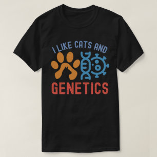 T-shirt I Like Cats and Genetics, Genetics Citations
