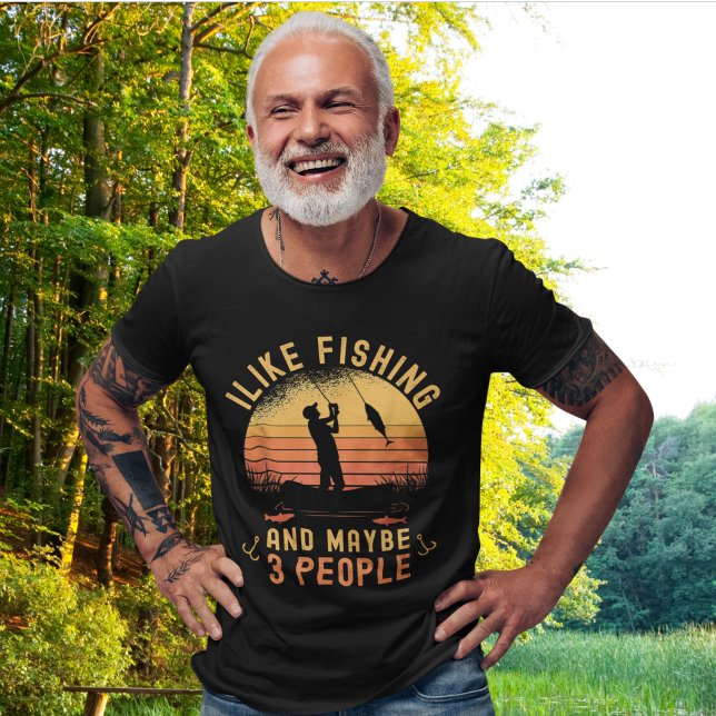 T-shirt I Like Fishing and Maybe 3 | Gift of Fishing Lover (Créateur téléchargé)