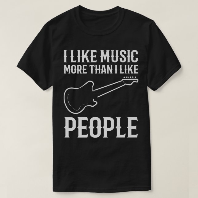 T-shirt I like music Performer  (Design devant)