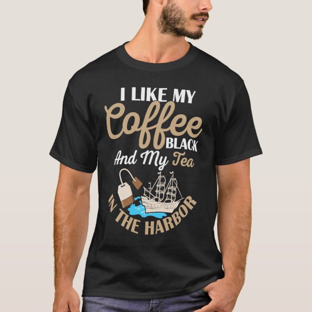 T-shirt I Like My Coffee Black History Teacher Student (Devant)