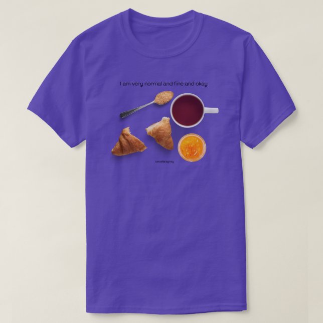 T-shirt I Like Pirates and Tea a a Healthy Quantité Classi (Design devant)