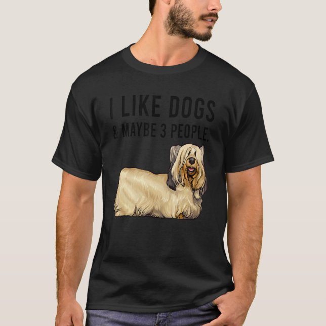T-shirt I Like Skye Terrier Dogs And Maybe 3 People (Devant)