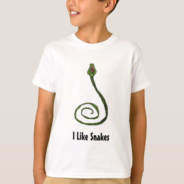 T-shirt I Like Snakes (Devant)
