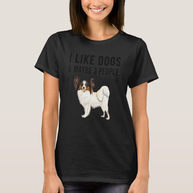T-shirt I Like Soft Coated Wheaten Terrier Dogs And Maybe  (Devant)