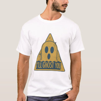 T-shirt I’ll Ghost You” Retro Warning Sign Halloween Desig