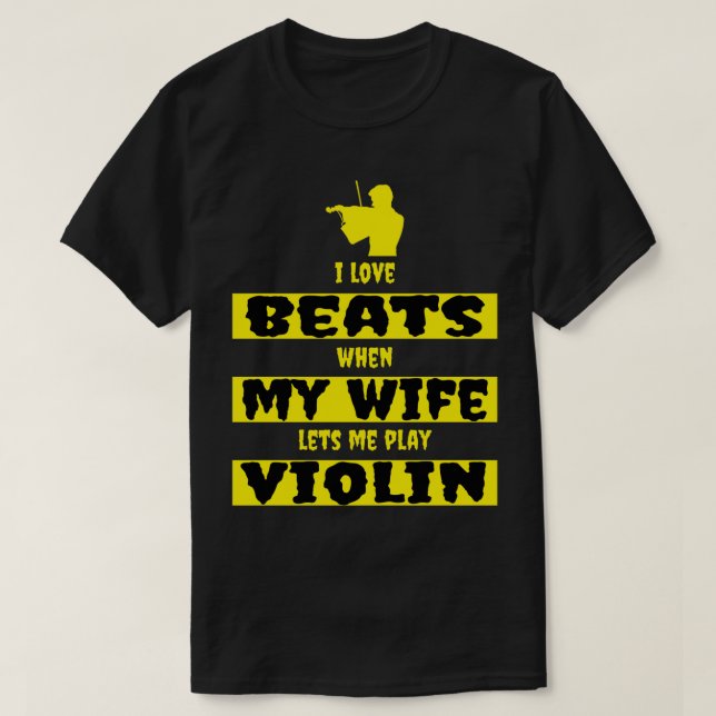 T-shirt i lobeats when my wife (Design devant)