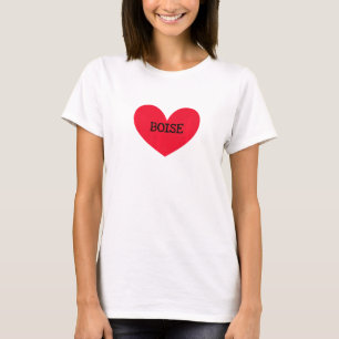 T-shirt I Loise Boise Hometown Idaho Home État Id Résident