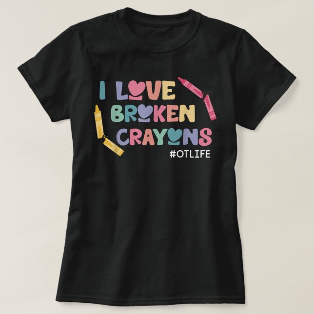 T-shirt I Loken Crayons OT Life ergothérapie (Design devant)