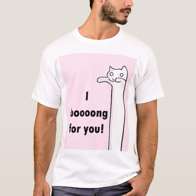T-shirt I longtemps pour vous, Longcat (Devant)