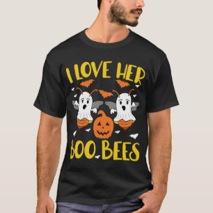 T-shirt I Loo Her Boo Bees tee Funny Couples Halloween Co