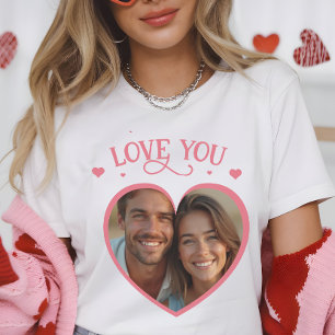 T-shirt I Lot You Heart Romantic Photo women