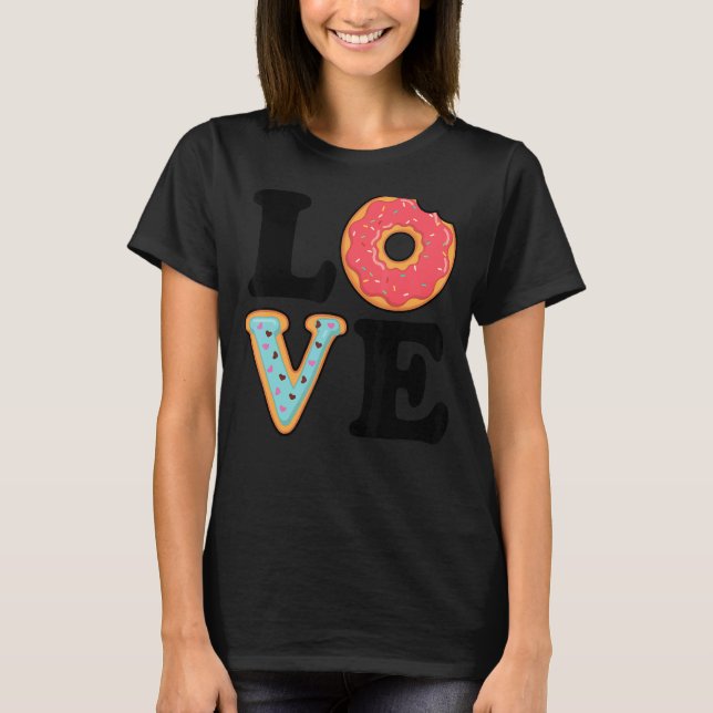 T-shirt I Lots Donuts Donut Doughnut Squad nourriture Dess (Devant)