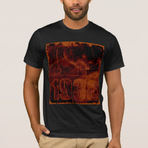 T-shirt I love 1938 - Chemise Vintage de nuit rouge