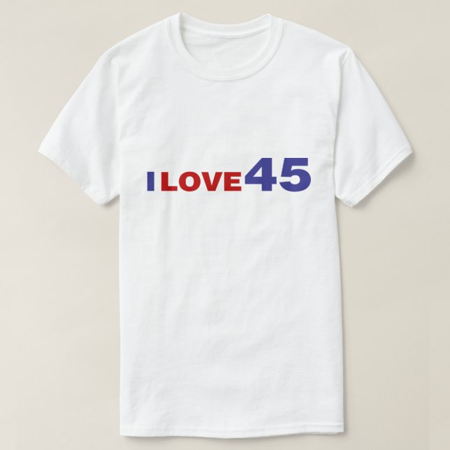 T-shirt I Love 45 (Design devant)