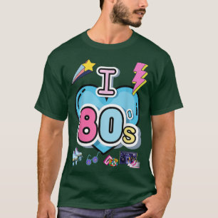 T-shirt I Love 80s Hair Bands Music Lovers & Rock Band Des