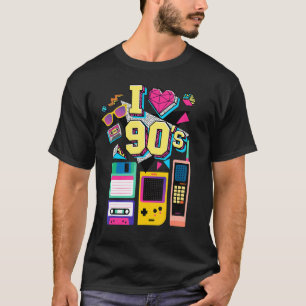 T-shirt I Love 90's Cool Retro 90's sont Back Graph