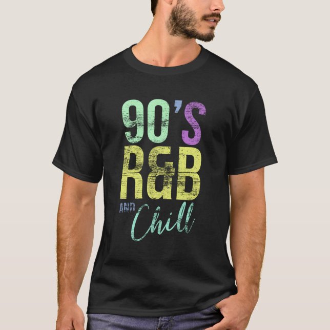 T-shirt I Love 90'S Rb Chill Rb Musique Hip hop (Devant)