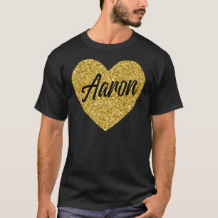 T-shirt I Love Aaron Cute Aaron Heart for Men Femmes garço