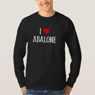 T-shirt I Love Abalone I Heart Abalone Marble Board Jeu L