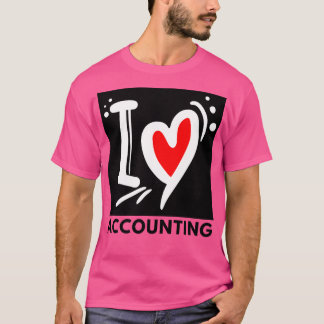 T-shirt I Love Accounting 4