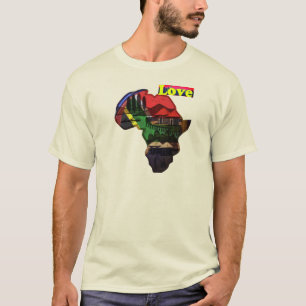 T-shirt I Love Africa Tee print Design