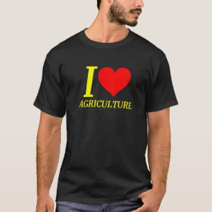 T-shirt I Love Agriculture Vêtements Agriculture Agricole