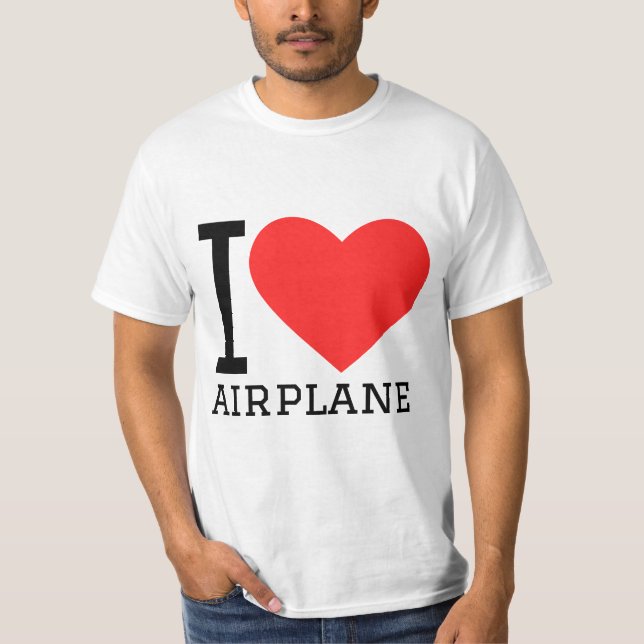 T-shirt I love airport  (Devant)