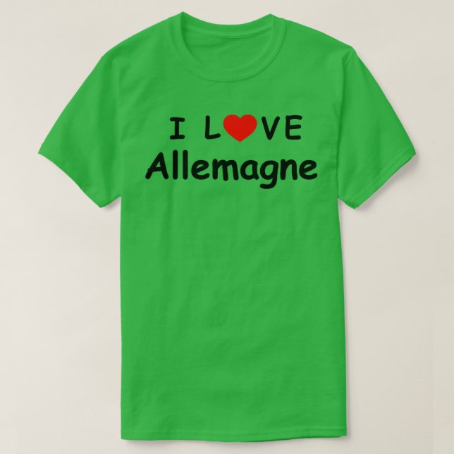 T-shirt i love Allemagne now (Design devant)