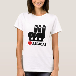T-shirt I Love Alpacas
