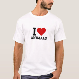 T-shirt I Love Animaux - Animaux Amateurs
