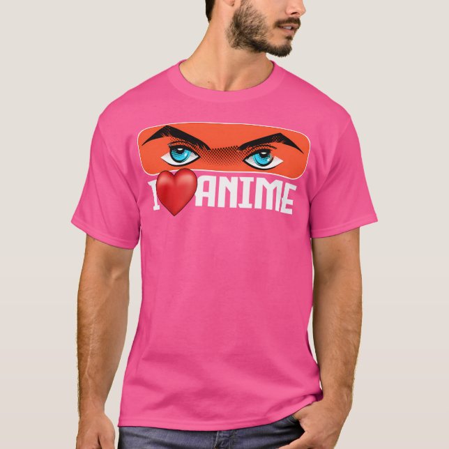 T-shirt I Love Anime (Devant)