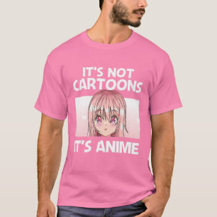 T-shirt I Love Anime And Japanese Foods - Kawaii Otaku - C