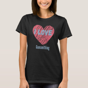 T-shirt I Love Arme Smithing Heart Image Hobby Ou Hobbyi