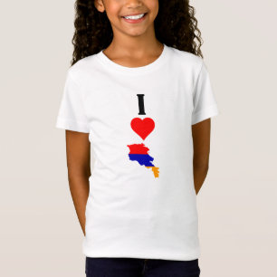 T-Shirt I Love Arménie Vertical I Heart Arménie Pays