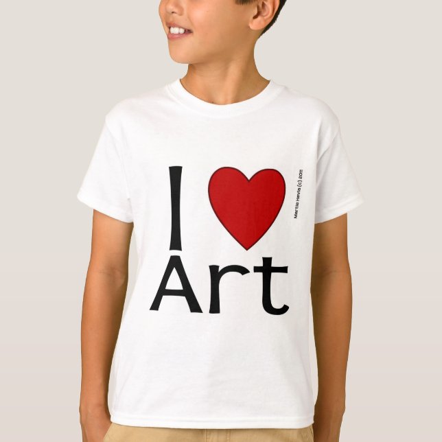 T-shirt I Love Art (Devant)