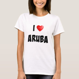 T-shirt "I Love Aruba" vêtements personnalisés