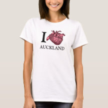 I Love Auckland coeur anatomiquement correct