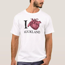 I Love Auckland coeur anatomiquement correct