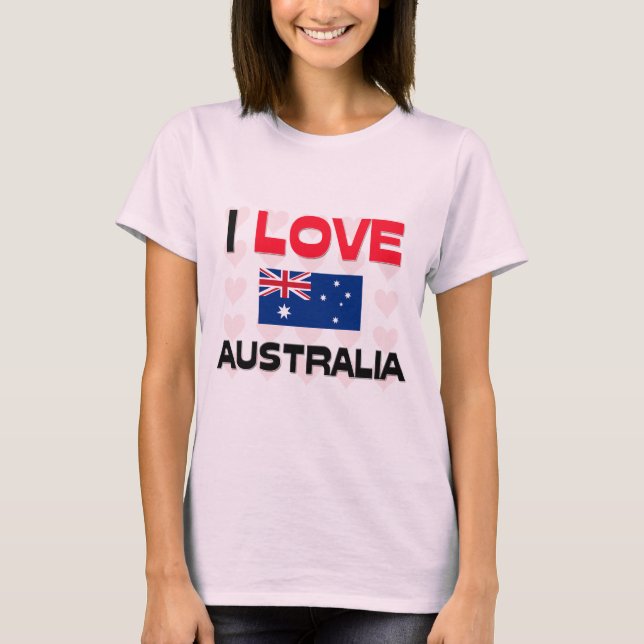 T-shirt I Love Australia (Devant)