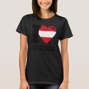 T-shirt I Love Austria Homeland Drapeau autrichien 5