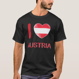 T-shirt I Love Austria My Home Mon pays Coeur Autriche 7