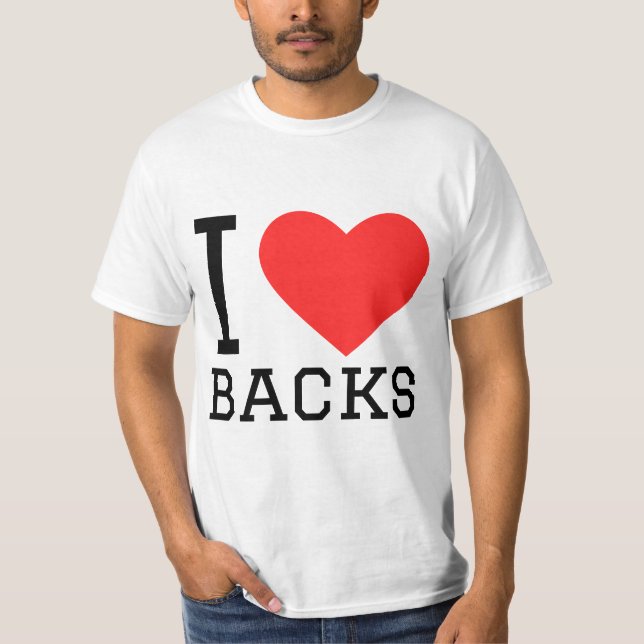 T-shirt I love backs (Devant)